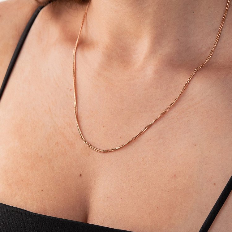 Ланцюжок золотий панцирне плетіння (2 мм) ц00039-2 від ювелірного магазину Онікс - 1