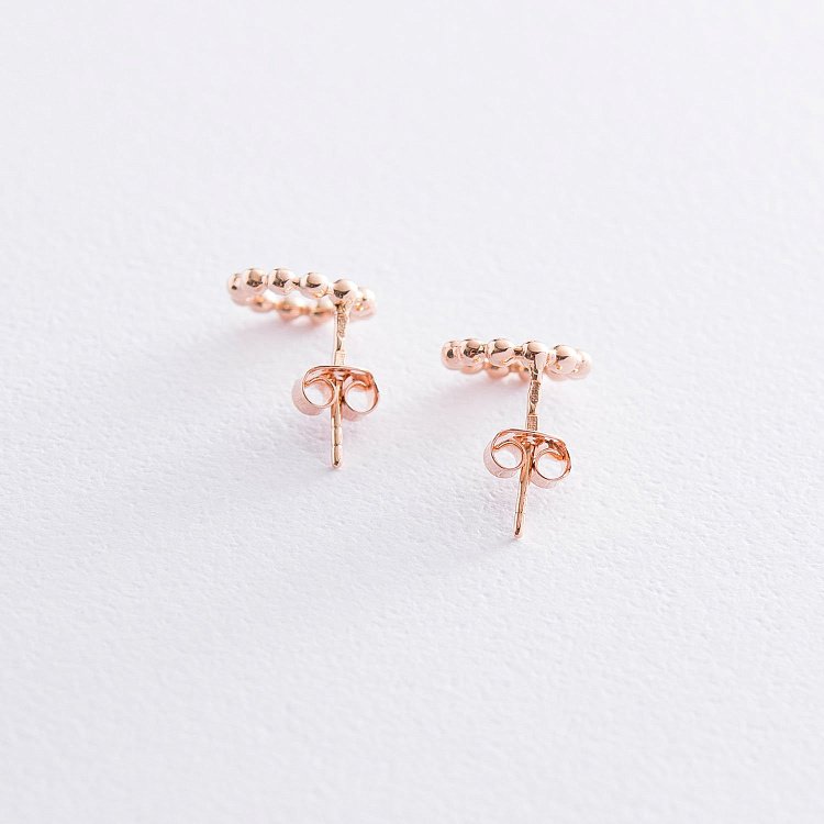 Золоті сережки-пусети "Гармонія" с06904 від ювелірного магазину Онікс - 2