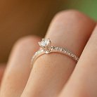 Помолвочное кольцо с бриллиантами (белое золото) 220201121 от ювелирного магазина Оникс - 3