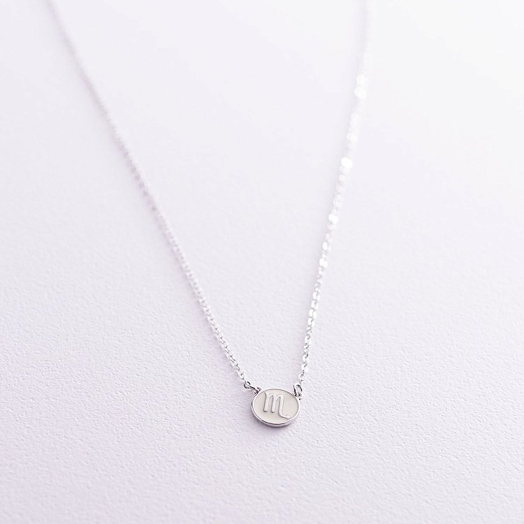 Срібне кольє "Знак зодіаку Скорпіон" 181052скорпіон від ювелірного магазину Онікс