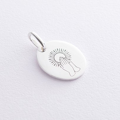 Серебряный кулон "Сила веры" 133045с №5