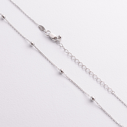 Колье "Шарики" в белом золоте mini кол02648 №2
