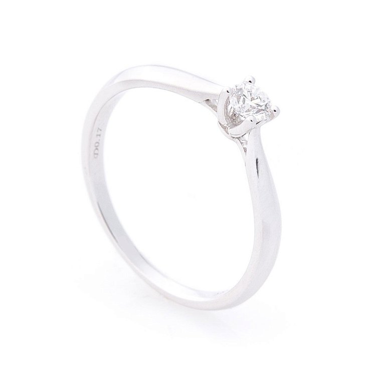 Золота заручальна каблучка з діамантом кб0172lg від ювелірного магазину Онікс