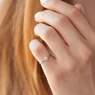 Помолвочное золотое кольцо с бриллиантом 220341121 от ювелирного магазина Оникс - 1