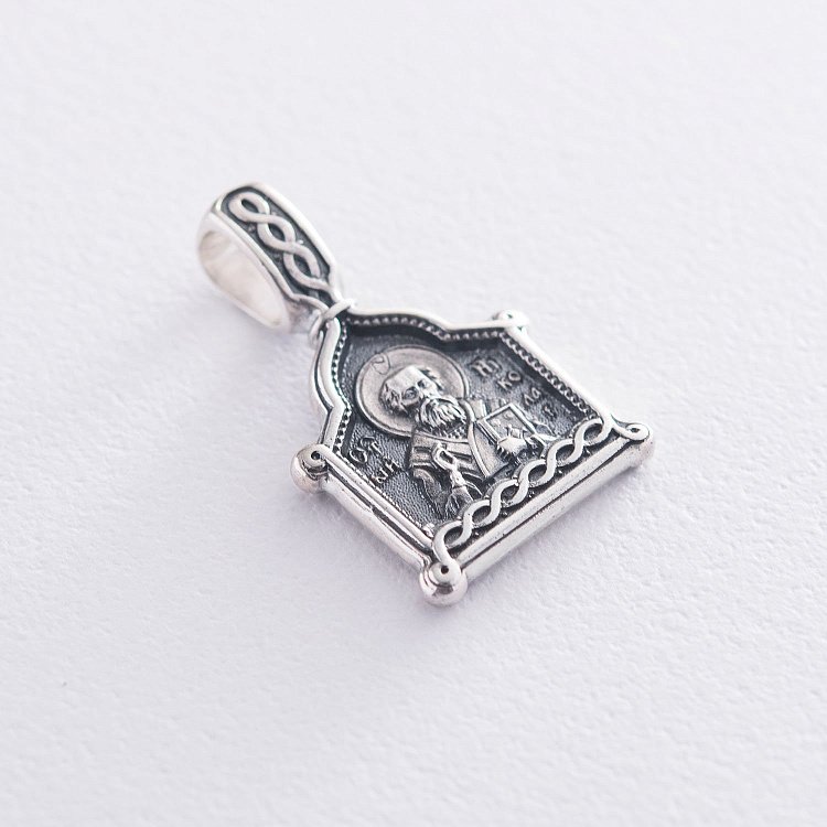 Серебряная ладанка "Николай Чудотворец" 132995 от ювелирного магазина Оникс