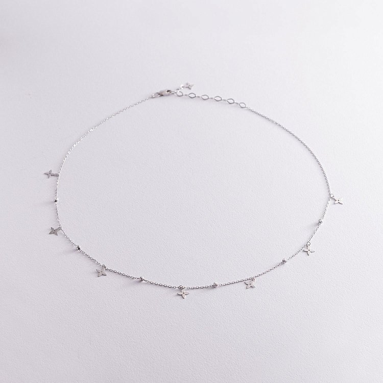 Срібне кольє "Конюшина" 181143 від ювелірного магазину Онікс