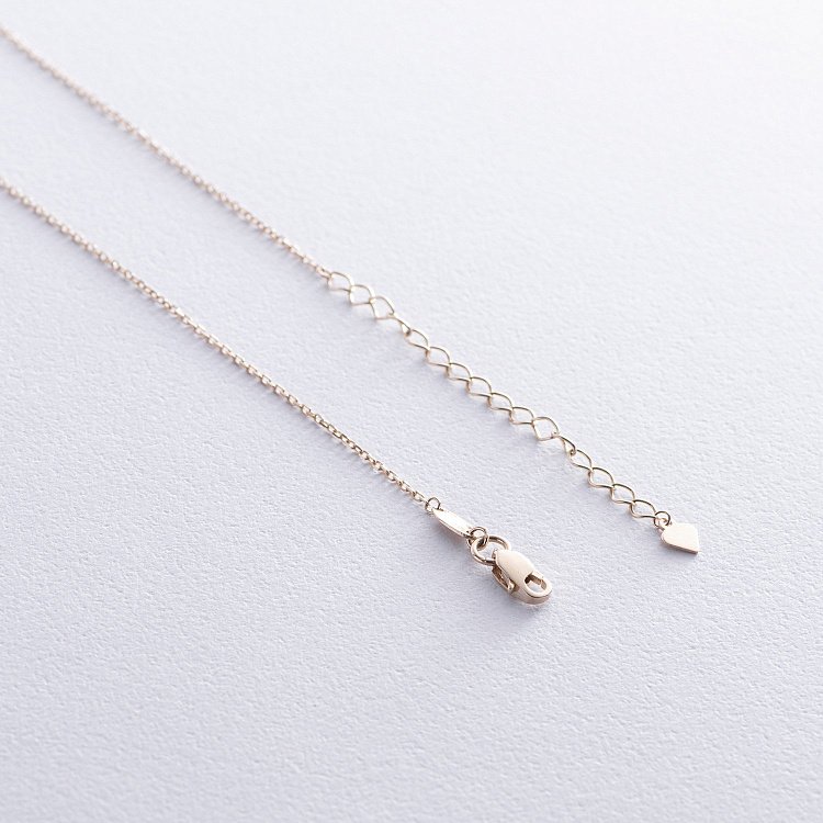 Золотое колье "Клевер" с перламутром кол02468 от ювелирного магазина Оникс - 4