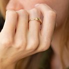 Золотое кольцо "Змей Уроборос" к07001 от ювелирного магазина Оникс - 1