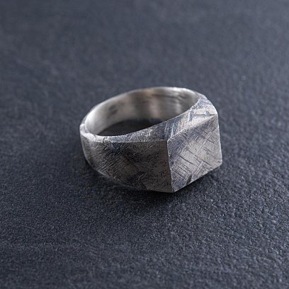 Мужская серебряная печатка 112722 №3