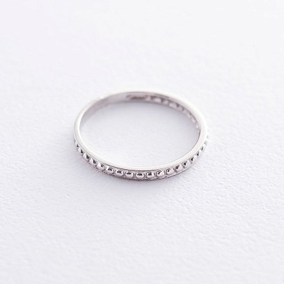 Каблучка в білому золоті к06594