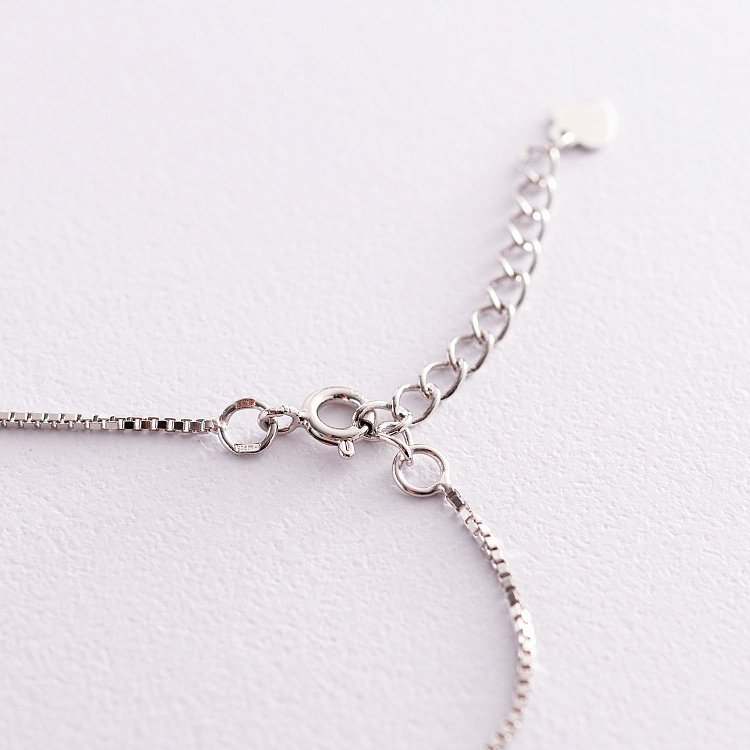 Серебряный браслет "Шарики" на ногу 141545 - 6 Серебряный браслет "Шарики" на ногу 141545 от ювелирного магазина Оникс - 6