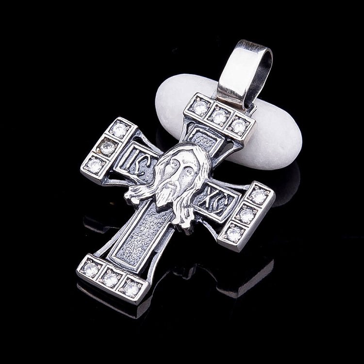 Православный крест(фианиты) 131049 от ювелирного магазина Оникс