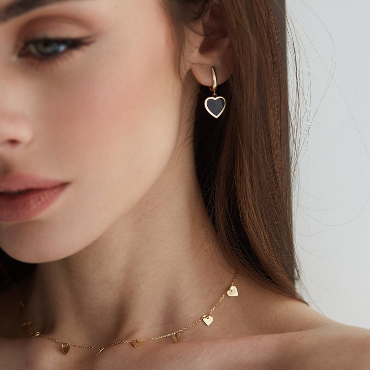 Золоте кольє "Сердечка" кол01447 від ювелірного магазину Онікс - 1