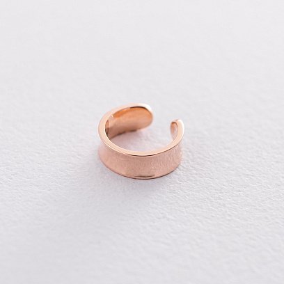 Серьга - каффа в красном золоте с06360 №7