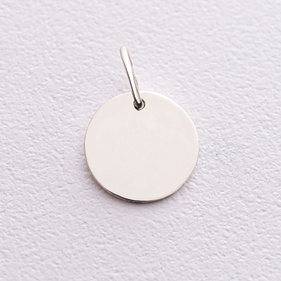 Серебряный кулон для гравировки (17 мм) 132722