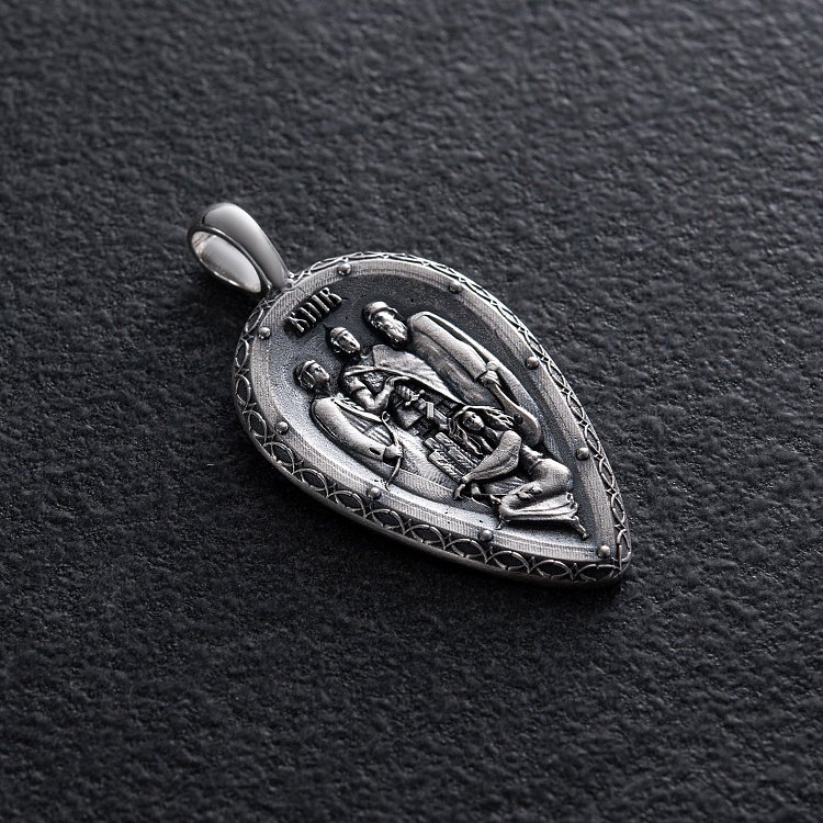 Срібний кулон "Київ. Брати Кий, Щек, Хорив та їхня сестра Либідь" 133217 від ювелірного магазину Онікс - 2