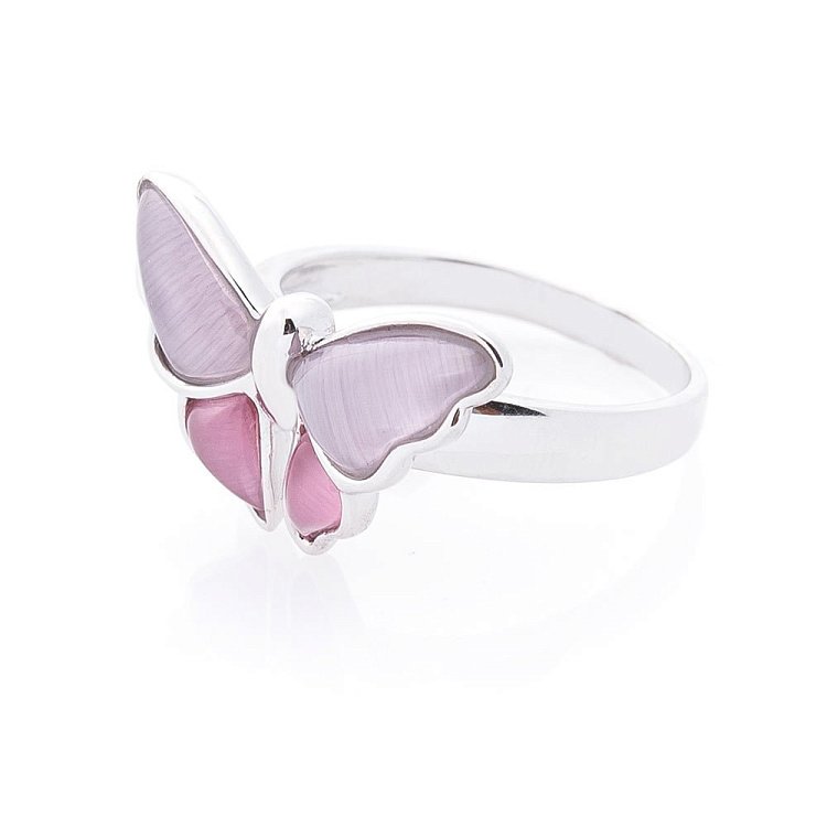 Срібна каблучка "Метелик" (ім.улексит) 112105 від ювелірного магазину Онікс - 1