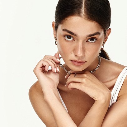 Серебряное кольцо "Nicole" 7237 №2