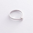 Помолвочное кольцо в белом золоте (бриллиант) JR99149 от ювелирного магазина Оникс