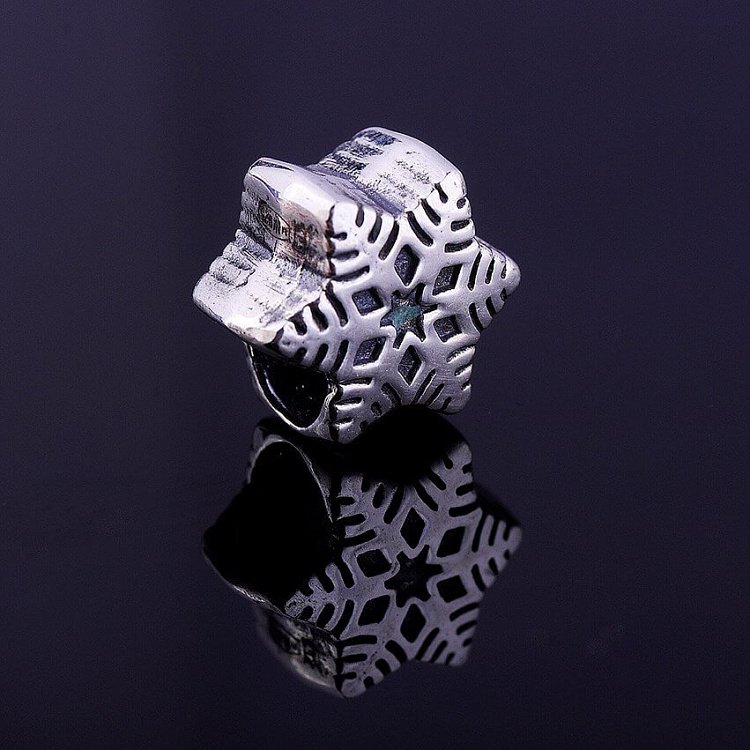 Сніжинка (срібло, чорніння) 131946 від ювелірного магазину Онікс - 1