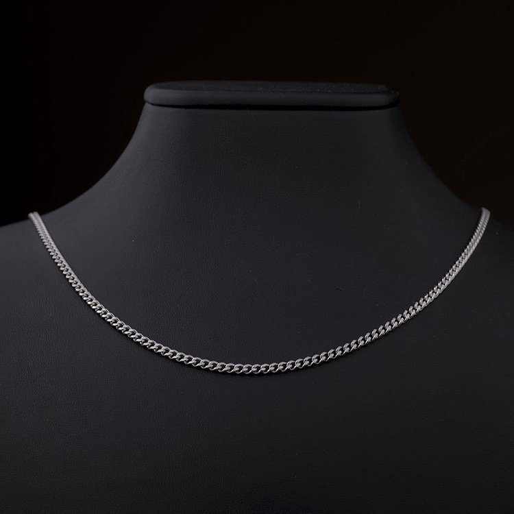 Срібний ланцюжок плетіння панцирне (1.5 мм) б010053 від ювелірного магазину Онікс - 4