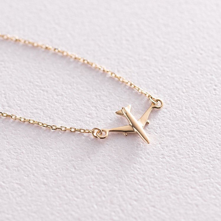 Браслет "Літачок" в жовтому золоті б04576 від ювелірного магазину Онікс - 5