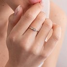 Помолвочное золотое кольцо с бриллиантом 22481521 от ювелирного магазина Оникс - 6