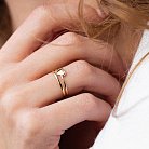 Кольцо "Сердечко" в желтом золоте к07180 от ювелирного магазина Оникс - 3