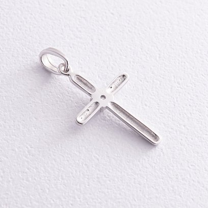 Золотой крестик с фианитом п01872 №3