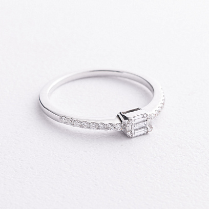 Золотое кольцо с бриллиантами кб0666va №2