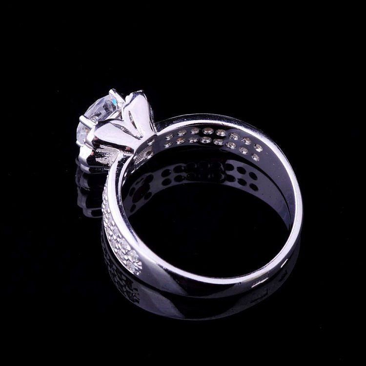 Кольцо (фианиты) к01713ж от ювелирного магазина Оникс - 3