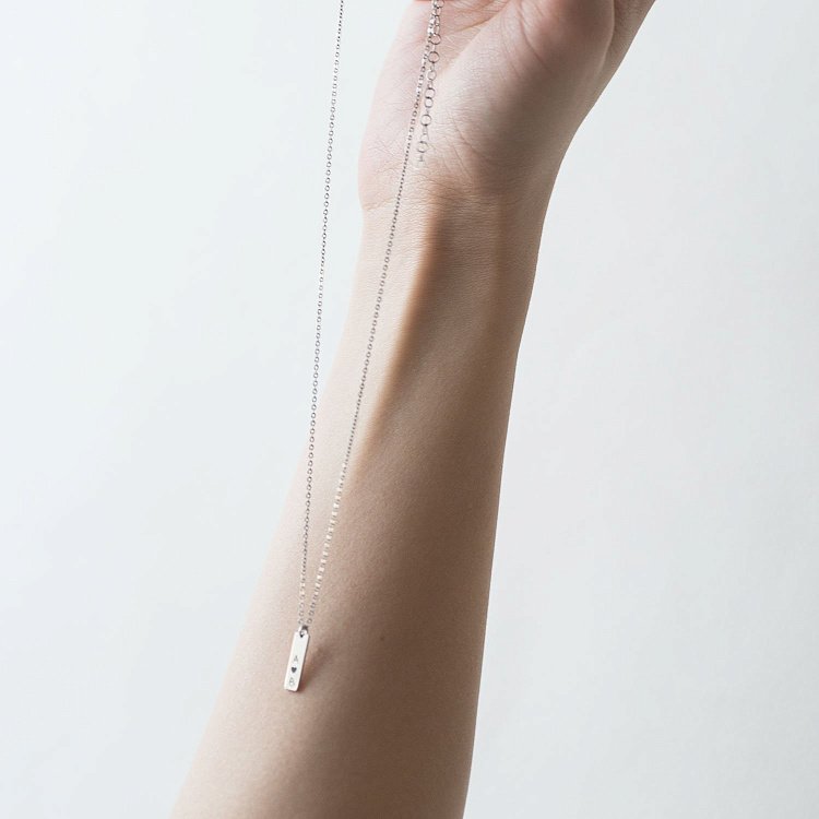 Срібне кольє для гравіювання "Символ" (одинарне) 18983 від ювелірного магазину Онікс - 2