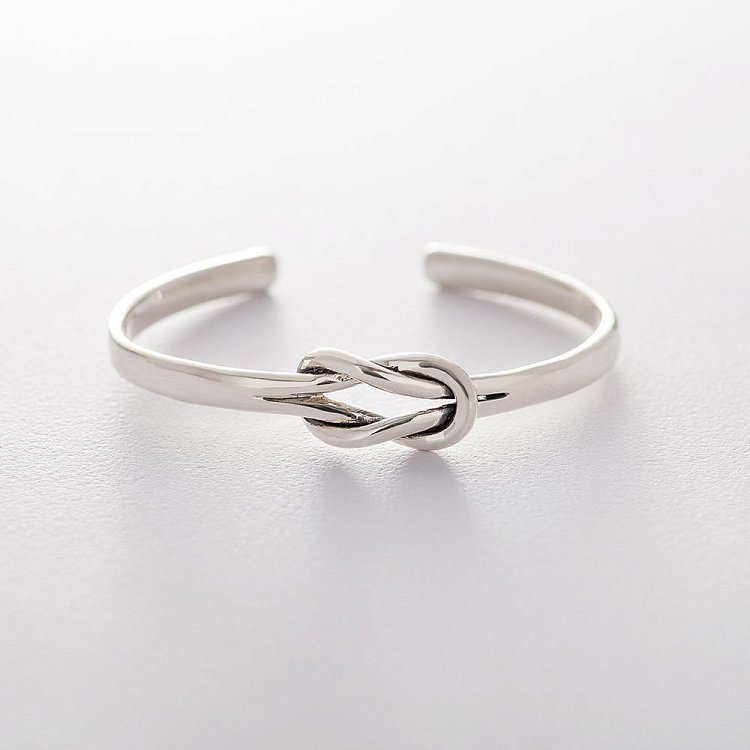 Серебряный браслет "Узел" 141329 от ювелирного магазина Оникс