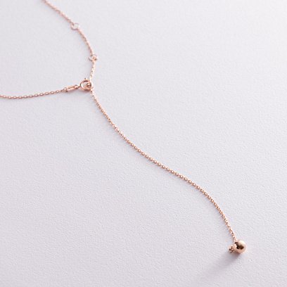 Кольє 2 в 1 "Кульки" в червоному золоті кол01954 №9