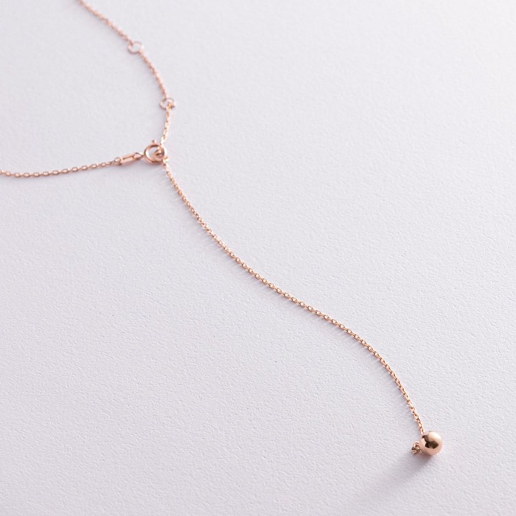 Кольє 2 в 1 "Кульки" в червоному золоті кол01954 від ювелірного магазину Онікс - 8