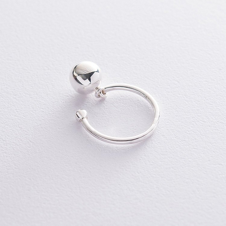 Срібний перстень "Шар" 111993 від ювелірного магазину Онікс