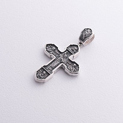 Православный крест "Распятие Христово с деисусом. Ангел Хранитель. Образ Пресвятой Богородицы "Казанская" (чернение) 132858 №4