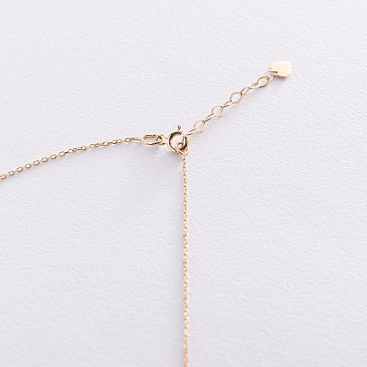 Подвійне золоте кольє "Хрестик і кулька" кол01924 №3