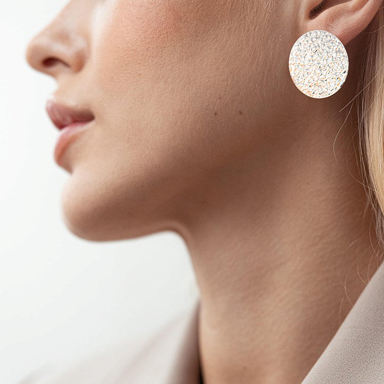 Срібні сережки - пусети "Теона" 123180 від ювелірного магазину Онікс - 6