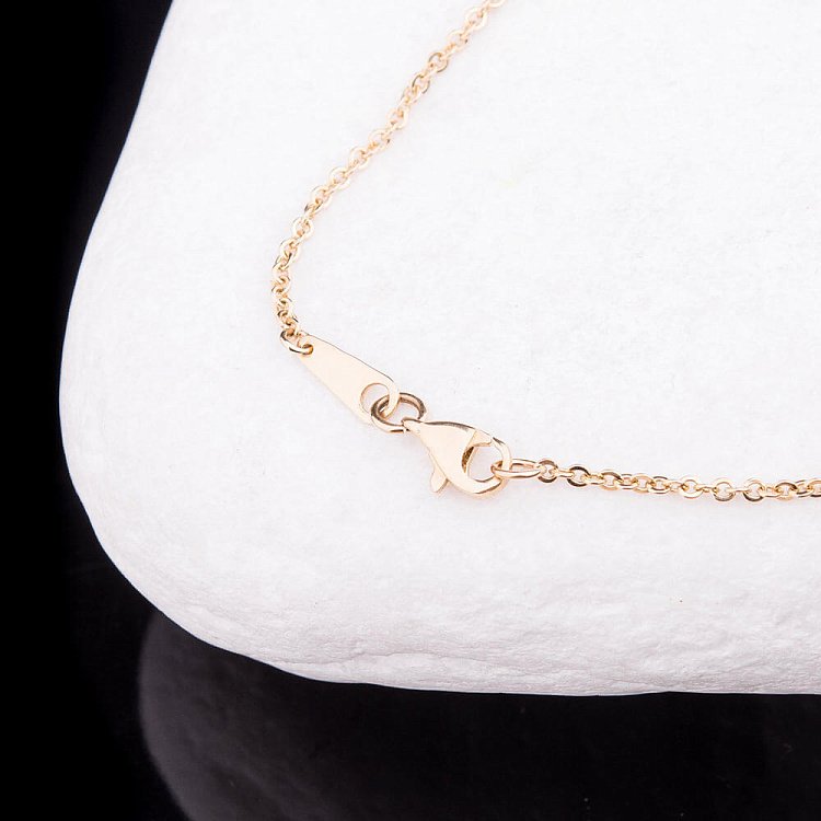 Золотий браслет на ногу з серцем б01816 від ювелірного магазину Онікс - 2