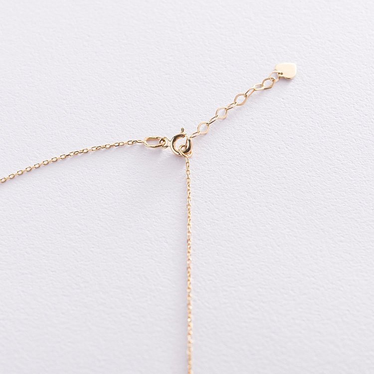 Подвійне золоте кольє "Хрестик і кулька" кол01924 від ювелірного магазину Онікс - 2