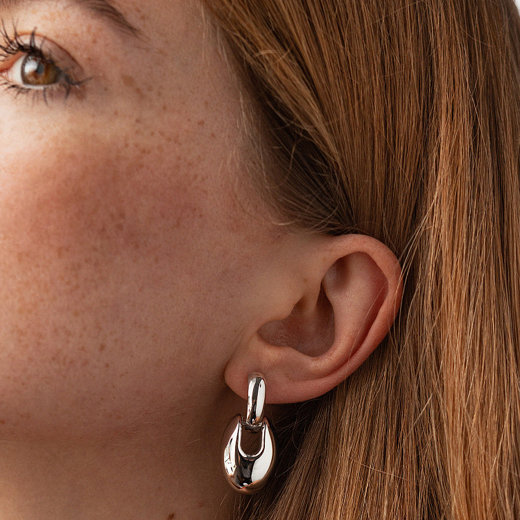 Сережки "Melaine" у білому золоті с09153 від ювелірного магазину Онікс - 4