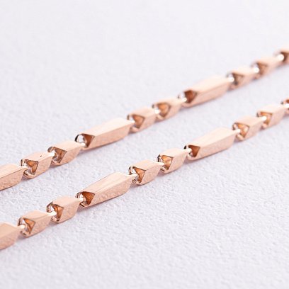 Фантазійний ланцюжок у червоному золоті ц00472 №3