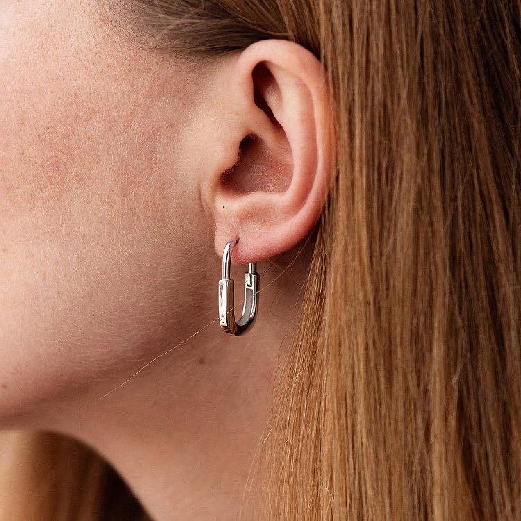 Сережки "Camilla" у білому золоті с08892 від ювелірного магазину Онікс - 3