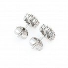 Золоті сережки-пусети з діамантами сб0109gl от ювелирного магазина Оникс - 4