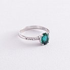 Серебряное кольцо с кварцом и фианитами 1339/1р-QGR от ювелирного магазина Оникс