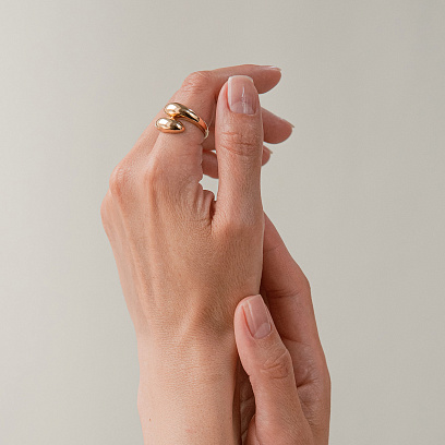 Кольцо "Rosemarie" в желтом золоте к08271 №5