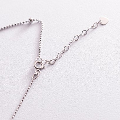 Кольє "Шарики" у білому золоті кол02126 №5