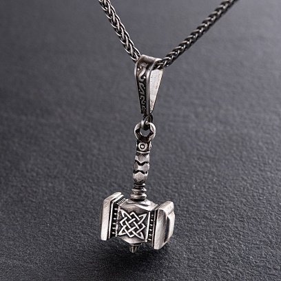 Серебряный кулон "Молот Сварога" 218 №3