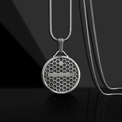 Серебряный кулон "Волчья семья" (возможна гравировка) 133219 №6